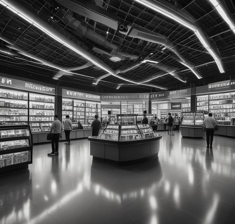 blue and white striped round textile