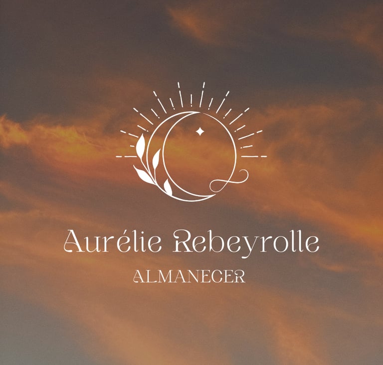 Création d'identité visuelle pour Aurélie Rebeyrolle, praticienne bien-être