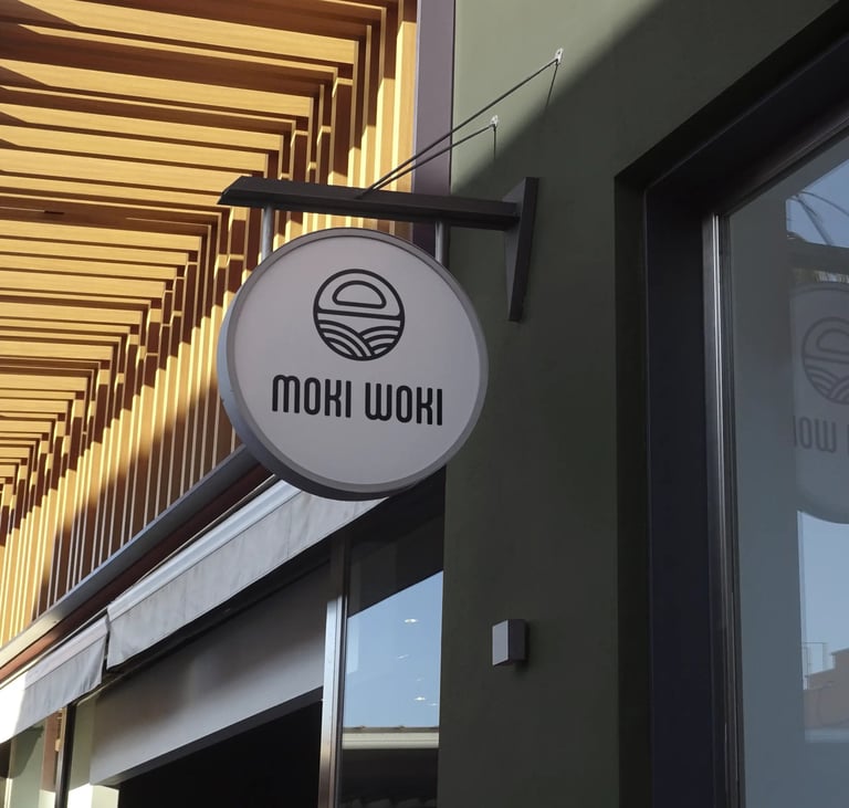 Création d'identité visuelle pour restaurant café Moki Woki