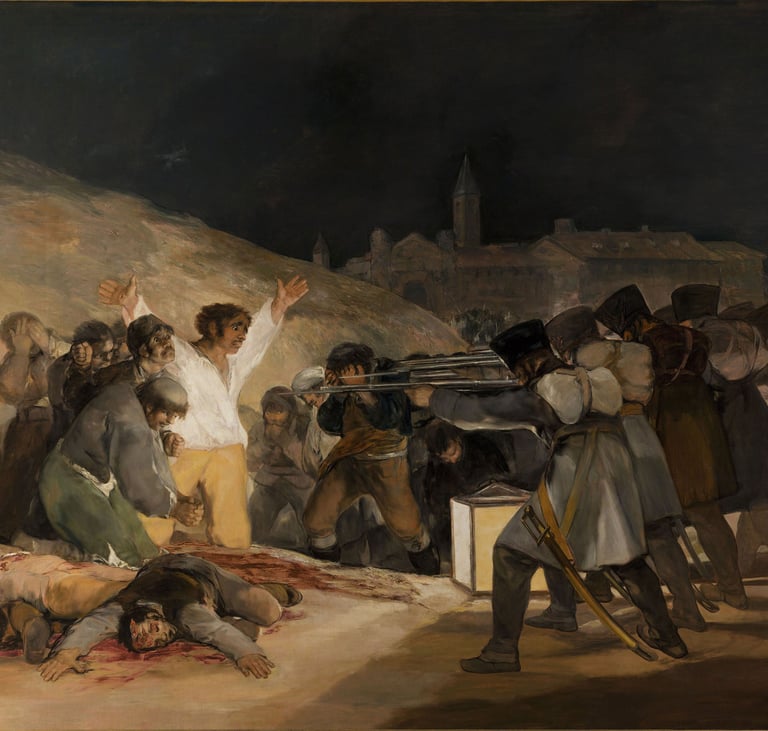 The Third of May 1808, Francisco Goya, 1814, Museo del Prado, Madrid
