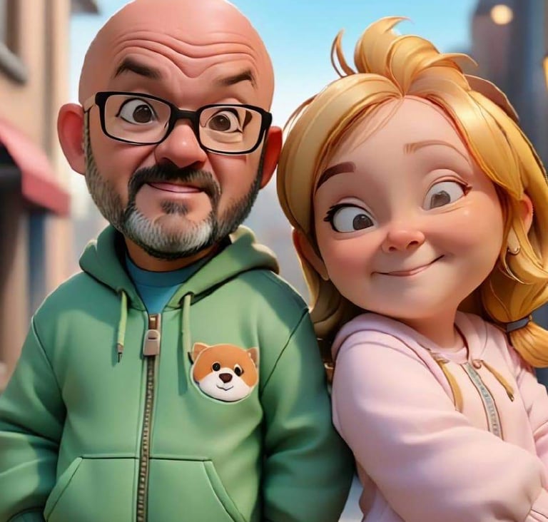 Joseph & Tonia Charactures