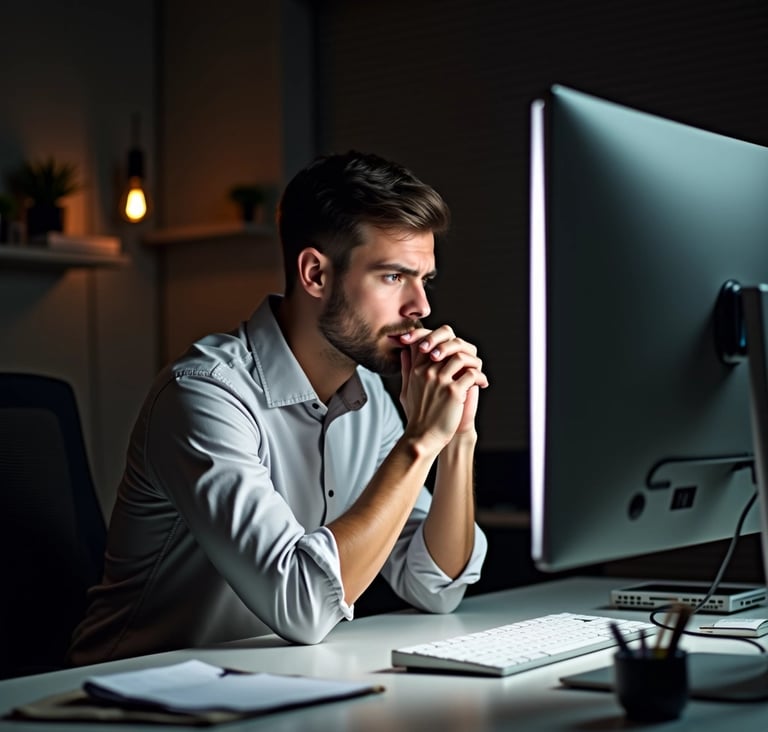 Business owner worried about their business