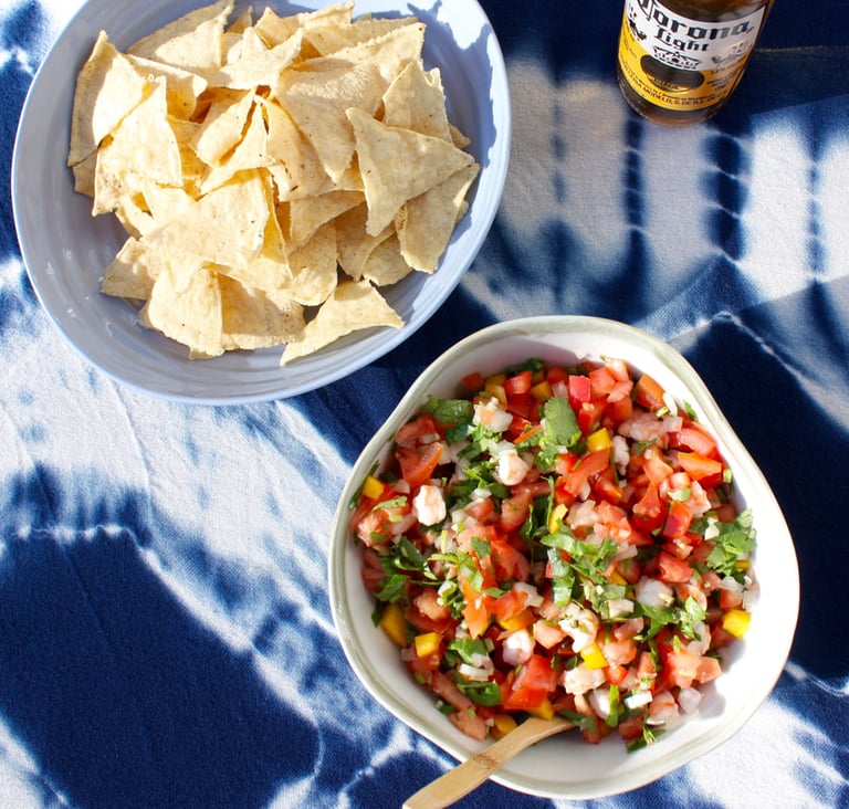 Mexican shrimp ceviche