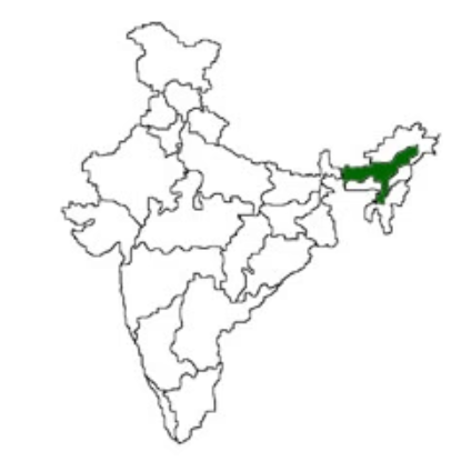 a map of india with the location of the state of maharashtra