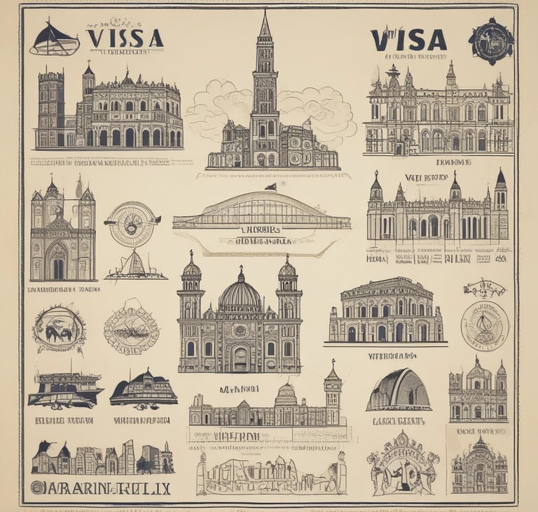 A serene airport runway at sunset with a plane ready for takeoff.