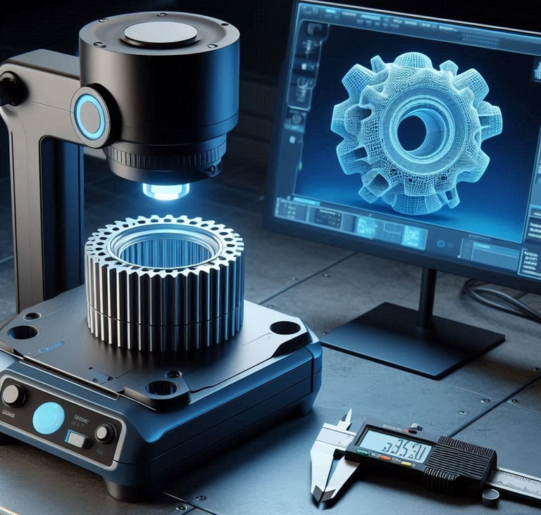 Scan 3D de qualité métrologique d'une pièce à reconstruire en CAO