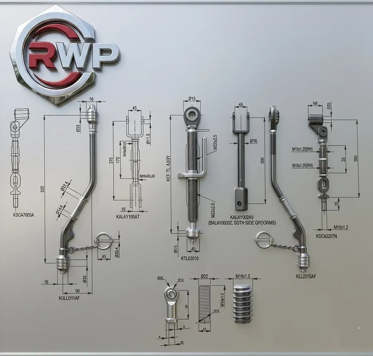 Top Link Hitch Linkage Parts