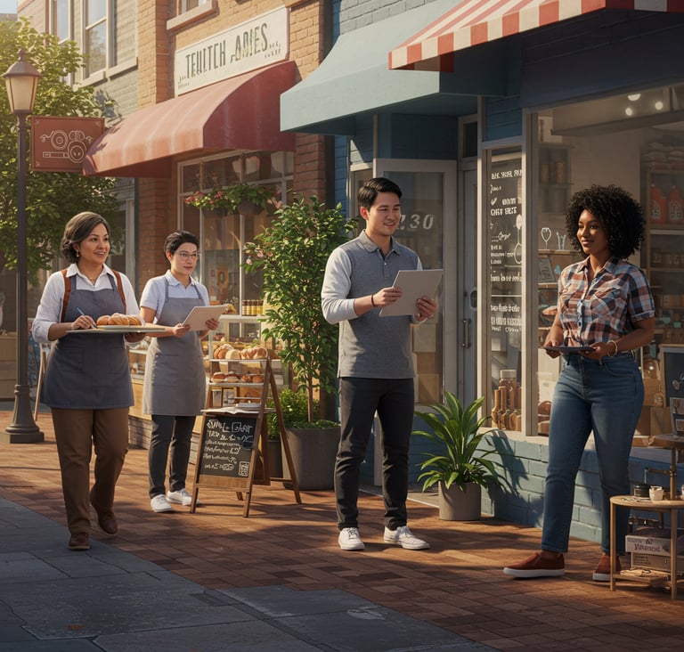 Thriving small business owners