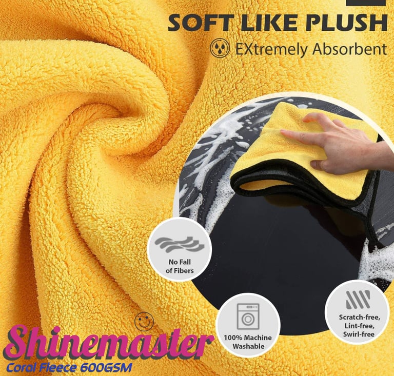 Microfiber Cleaning Cloths for Car & Automobiles