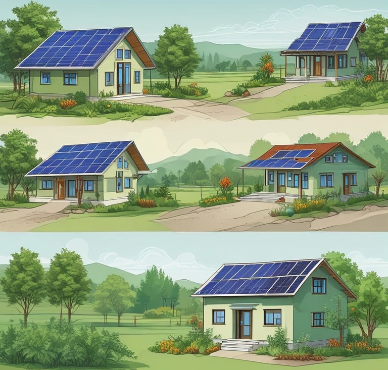 Farmers tending to organic crops in lush green fields.