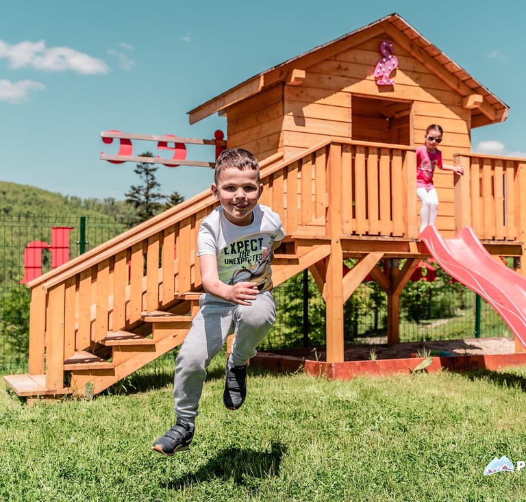 polana suche, plac zabaw, dzieci, radość