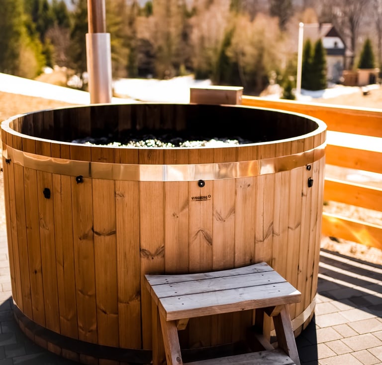 bania na stoku, polana suche, wypoczynek