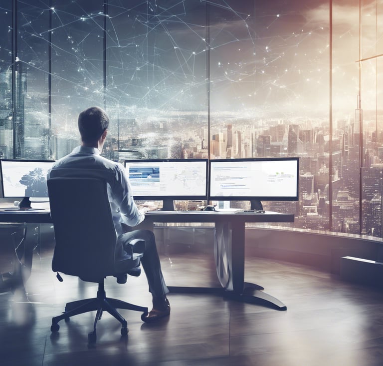 a man standing on top of a pile of wood