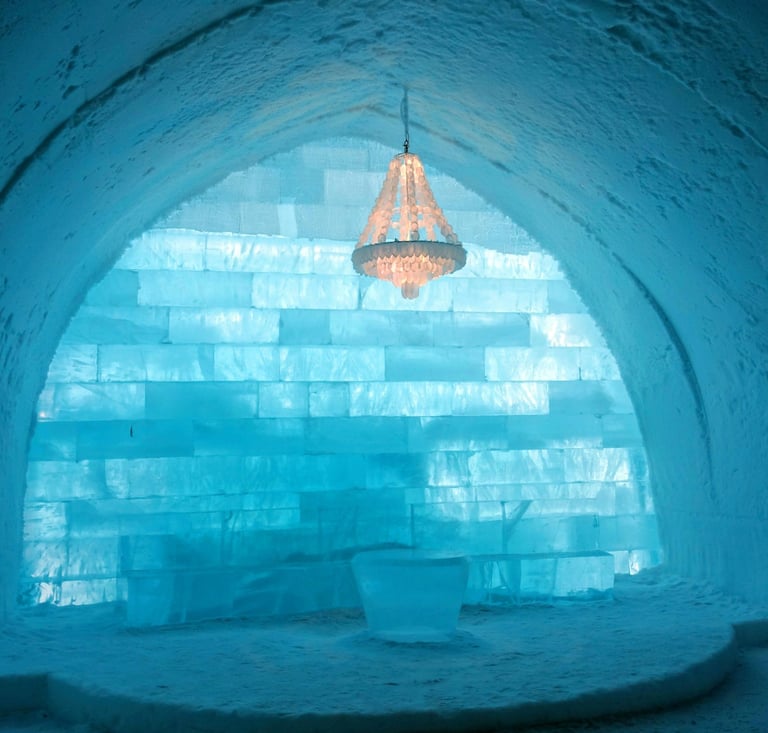 Icehotel w Laponii, Szwecja.