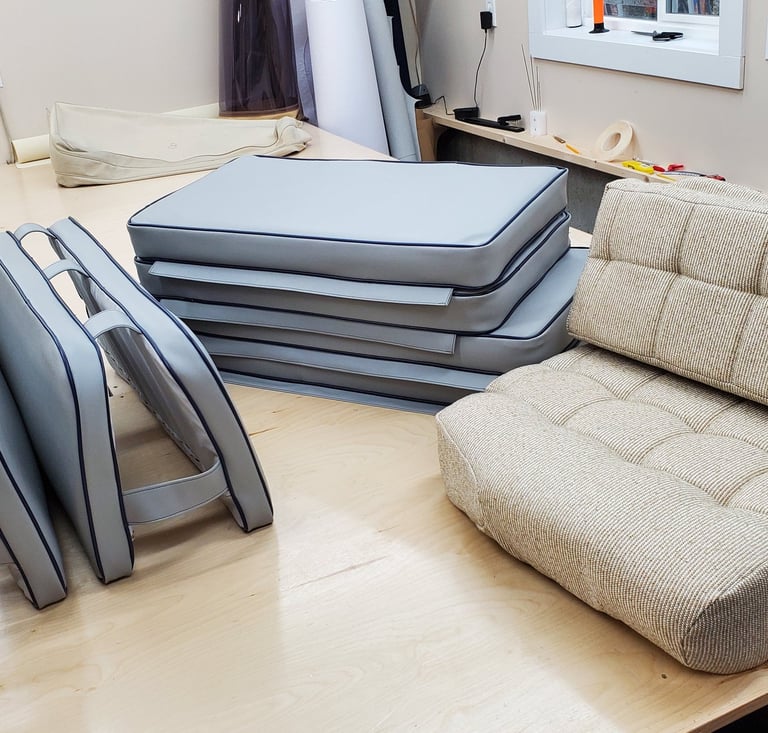 Exterior and interior boat cushions 