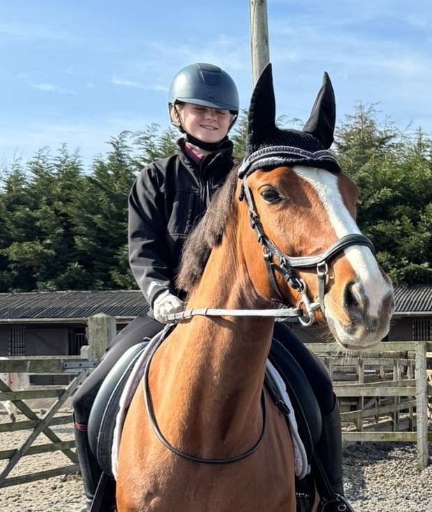 Rosie Shaw on her horse