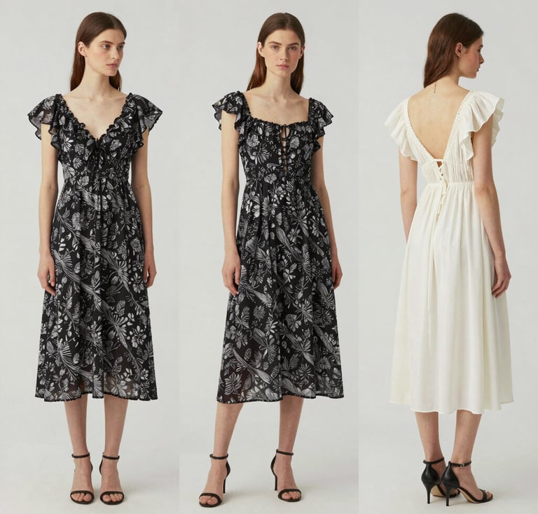 Colorful fashion accessories laid out on a clean white background.