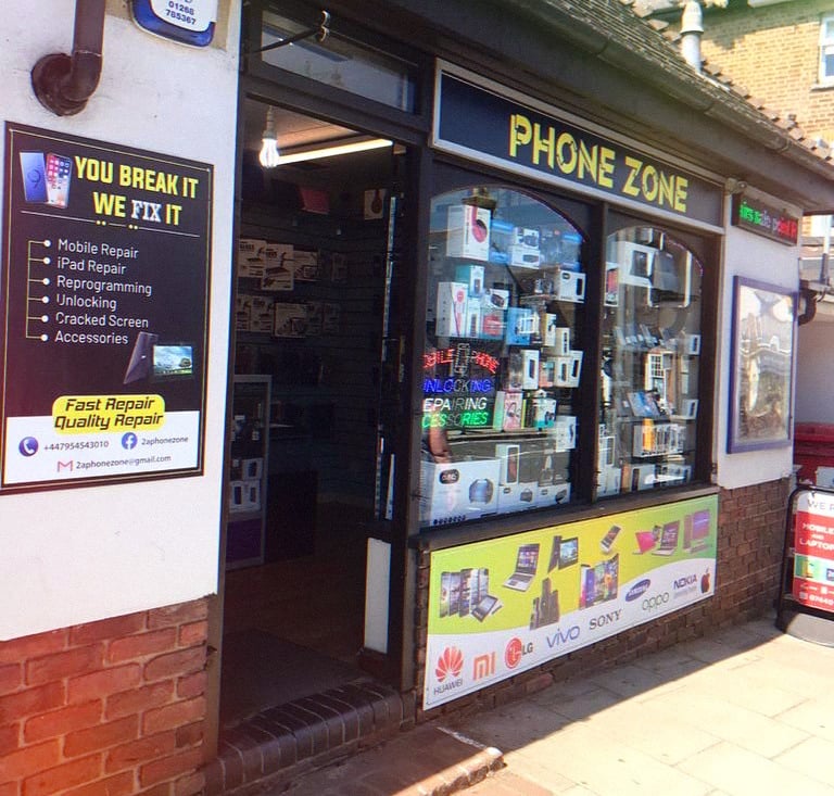 Phone, tablet and computer repair shop in Rayleigh - front of the shop
