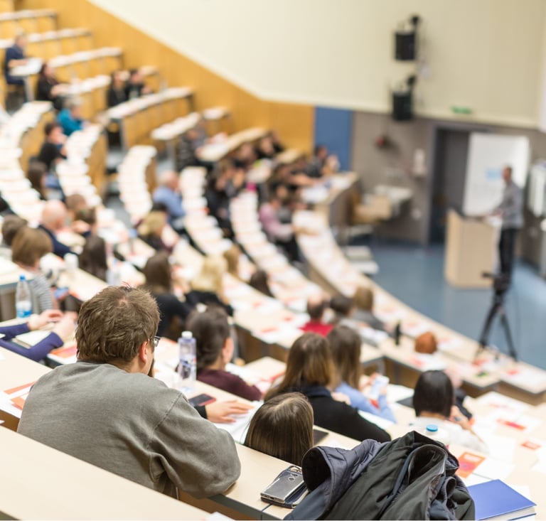 Students in an Edinburgh University lecture