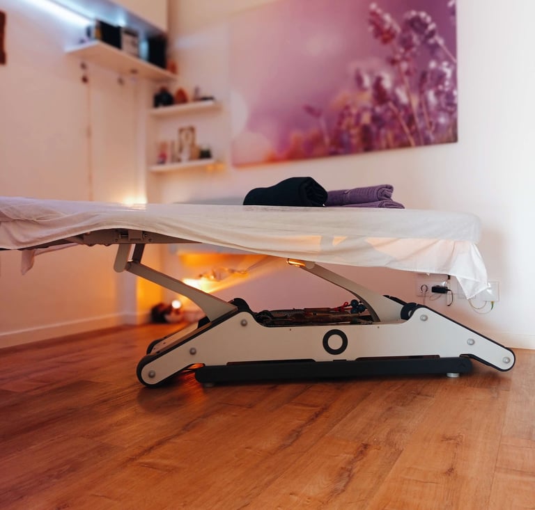 Camilla de masaje eléctrica