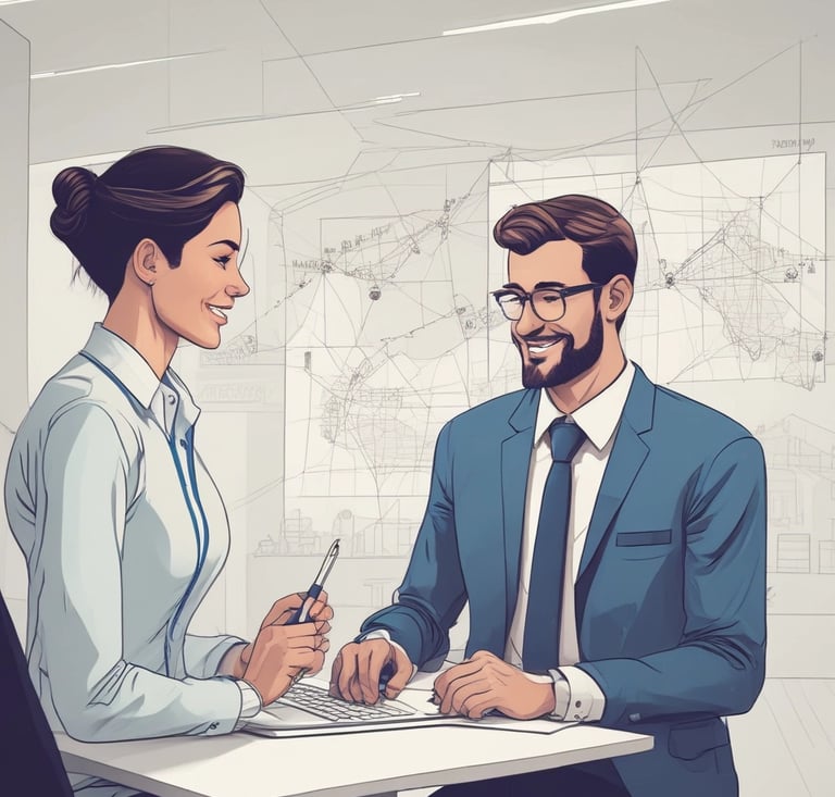 Handshake between a job seeker and a recruiter in a bright office.