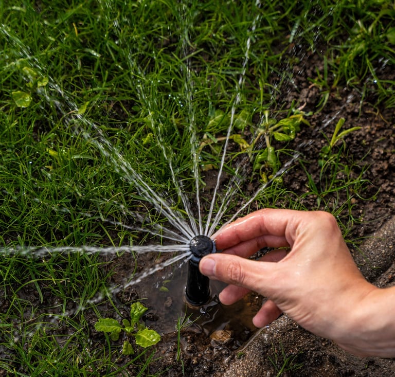 įrangos pasidaryk pats komplektavimas, iššokančių vejos purkštukų reguliavimas