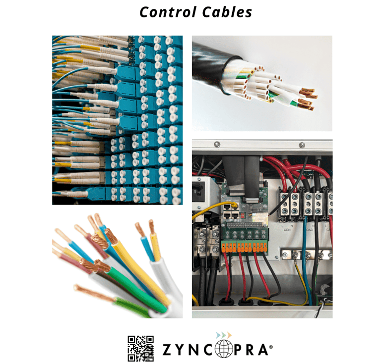Industrial control cables for automation systems.
