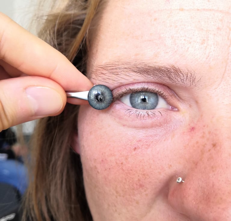 iris peinture prothèse oculaire oculariste ocularist nice avfrance