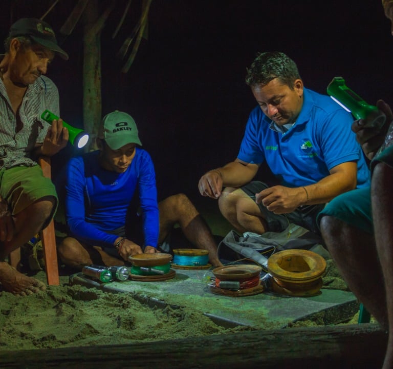 Pesca artesanal en el rio Don Diego