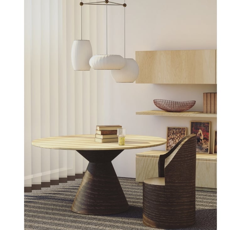 fancy table and chair designed by timber and threads