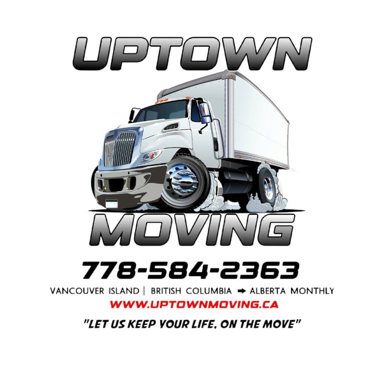 a moving truck with a moving truck in the background