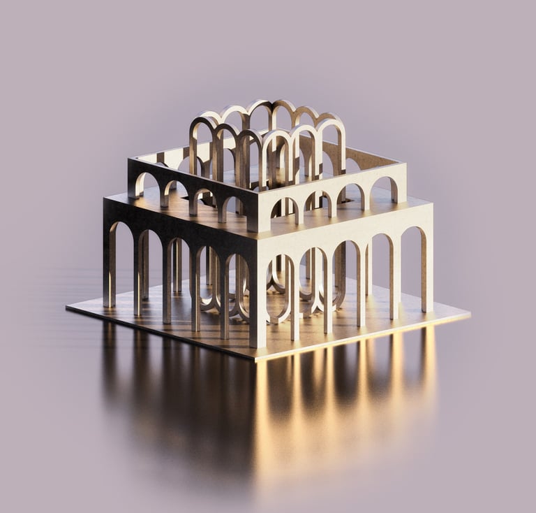 Revit model of an architectural project for students and professionals