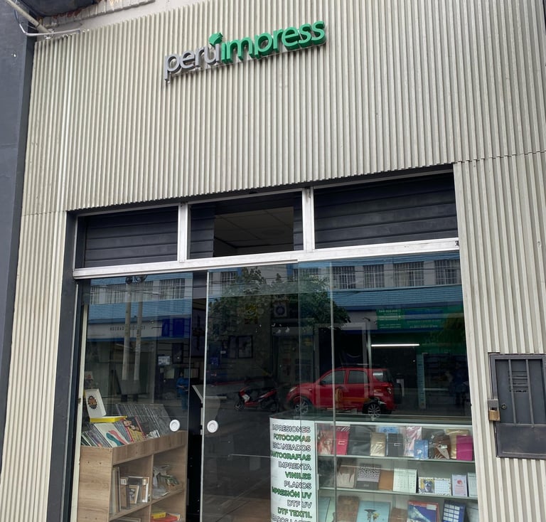 Tienda física de Perú Impress  Imprenta profesional en Lima
