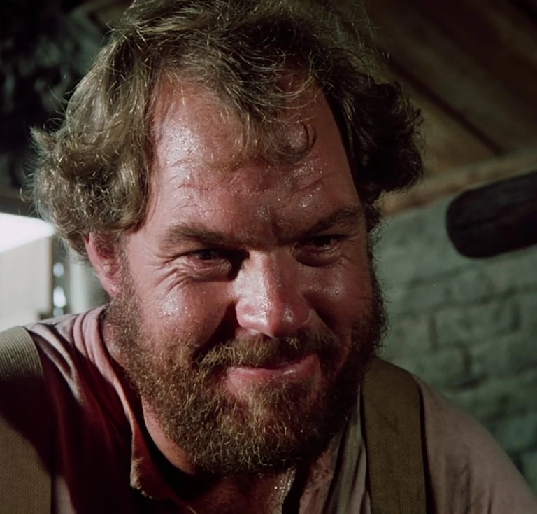 Merlin Olsen as Jonathan Garvey on Little House on the Prairie
