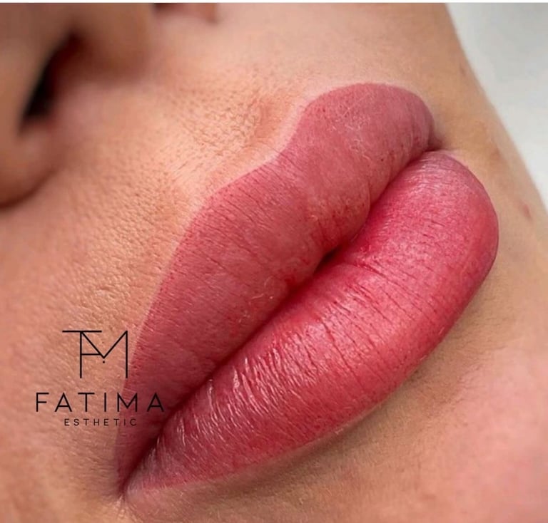 Frisch durchgeführtes Lippen PMU by Fatima Esthetic in Rotkreuz