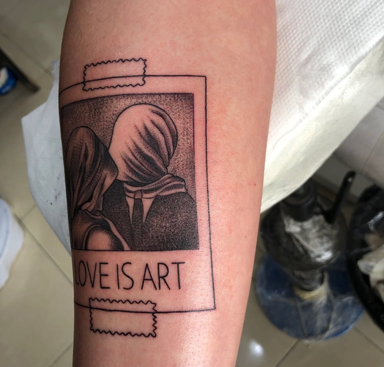 Dotwork ornamental tattoo on forearm — Hurghada Tattoo Studio