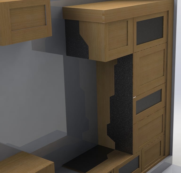 modelisation 3d meuble d'entrée