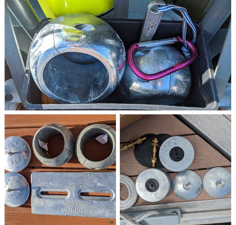 Replacing zinc anode on hull in Palm Beach County waters