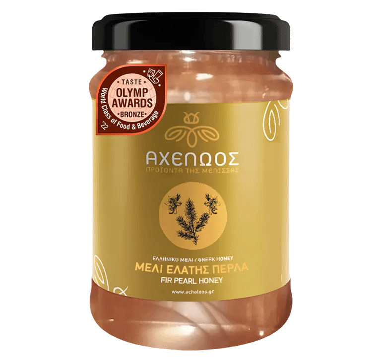 Glas Acheloos Tannenperle FIR Vanilla Honig