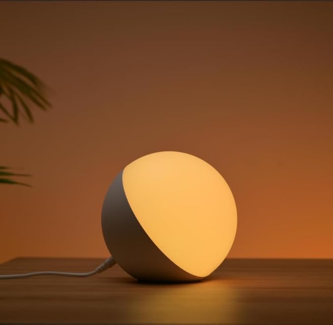 a lamp that is sitting on a table