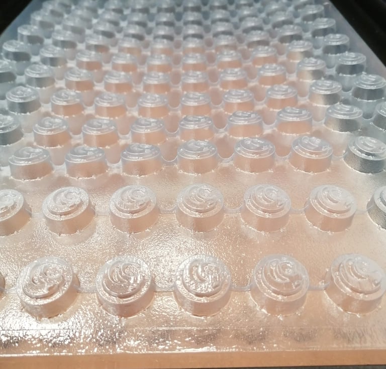 moldes termoformados dulces gomas