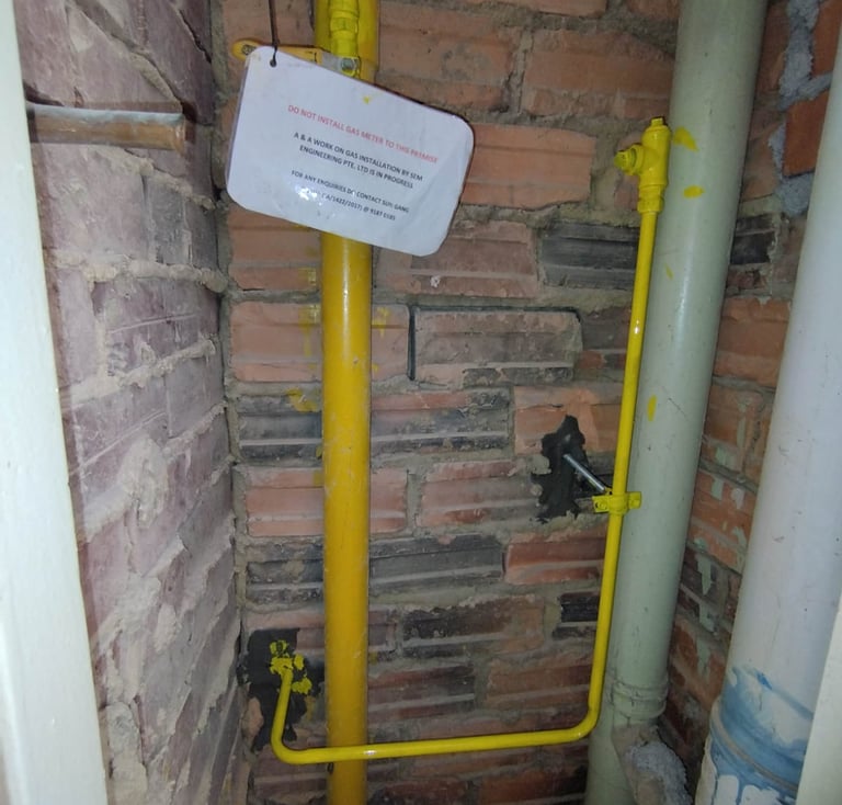 showcasing SEM Engineering PTE LTD has proper authority to alter the gas lines