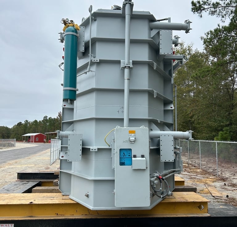 NEW 120 MVA Substation high voltage Transformer, 34.5kV Grounded Wye -> 230kV Grounded Wye