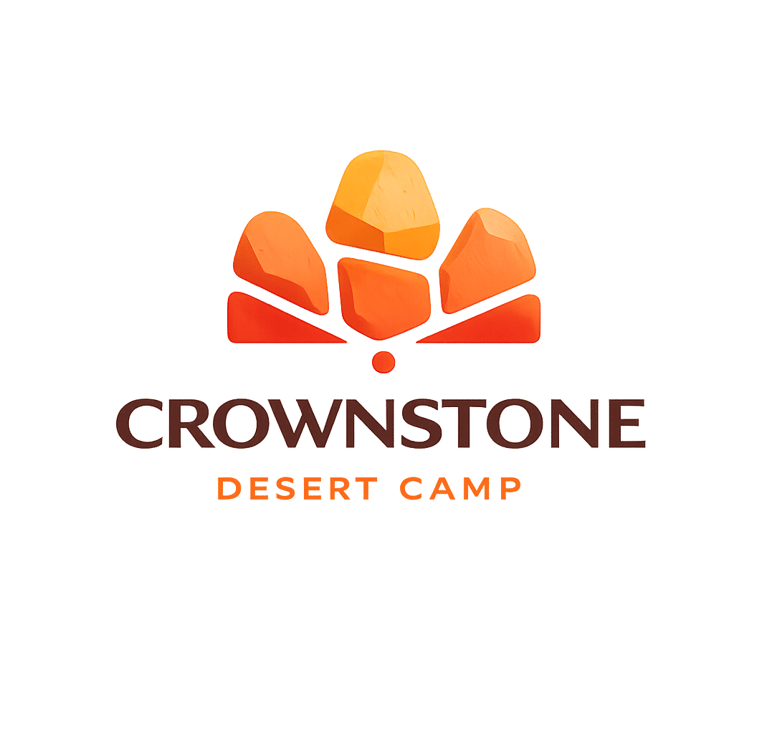 Crownstone Desert Camp logo - luxury eco desert camp offering authentic desert experience in Jordan