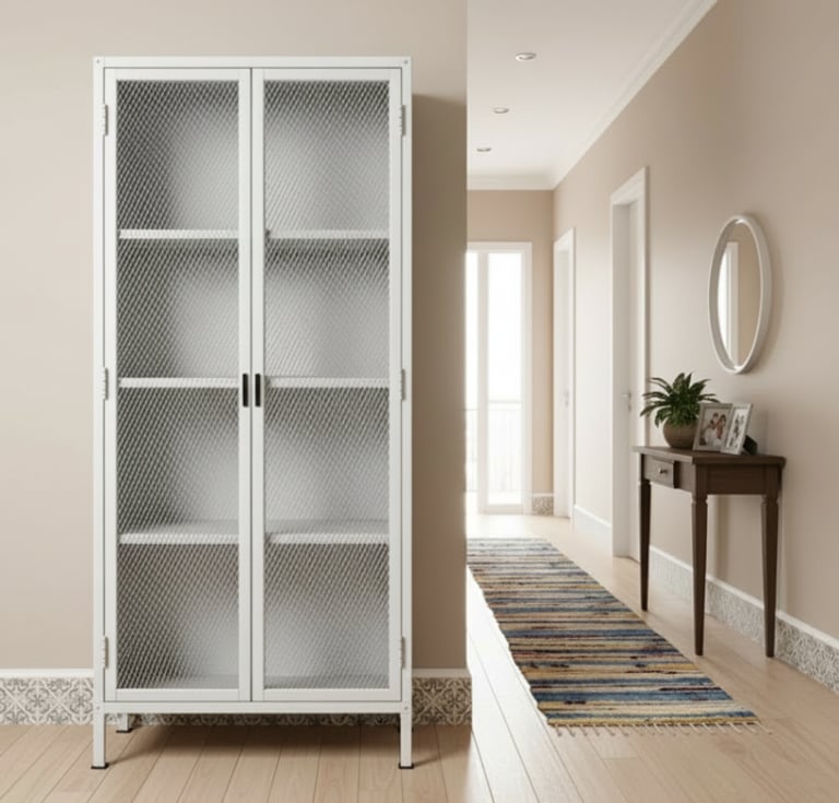 Movel industrial em Porto Alegre. Armario multiuso para ambientes como lavanderia, cozinha, área de serviço e home office. 