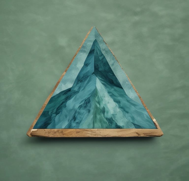 Mineral blue and forest green