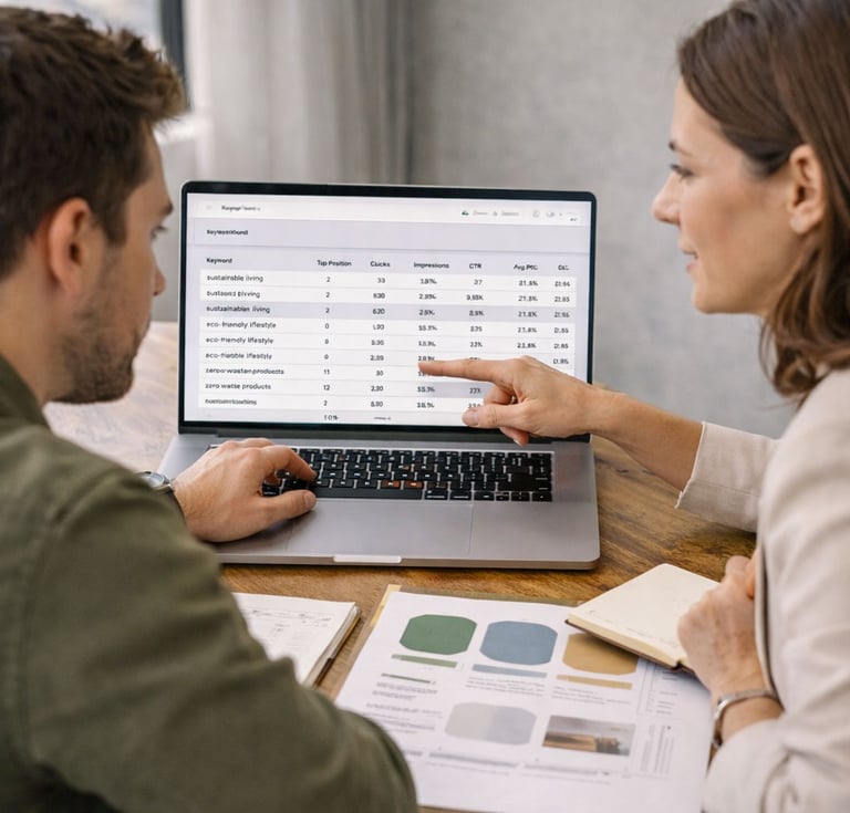 Brand strategy and marketing oversight, keyword analysis, and brand positioning alignment for more effective marketing