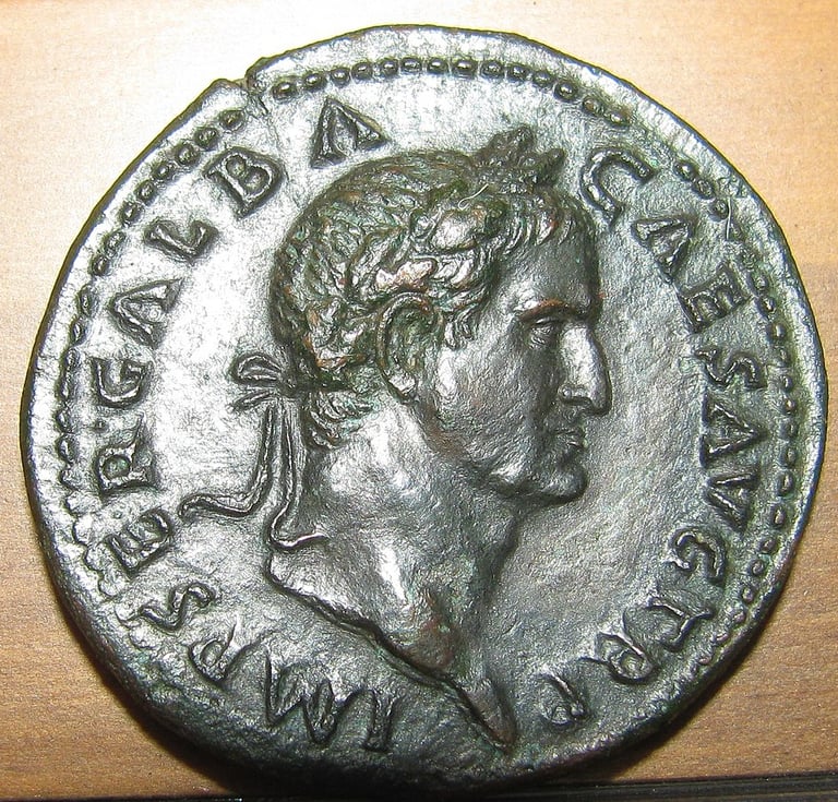 MONEDA EMPERADOR GALBA