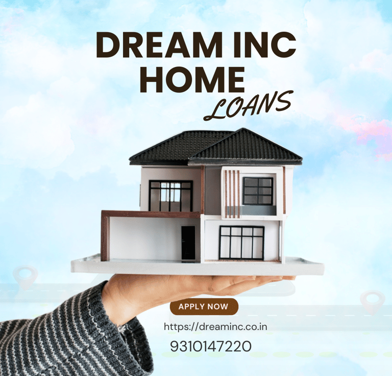 a person holding a house with a dream home loan