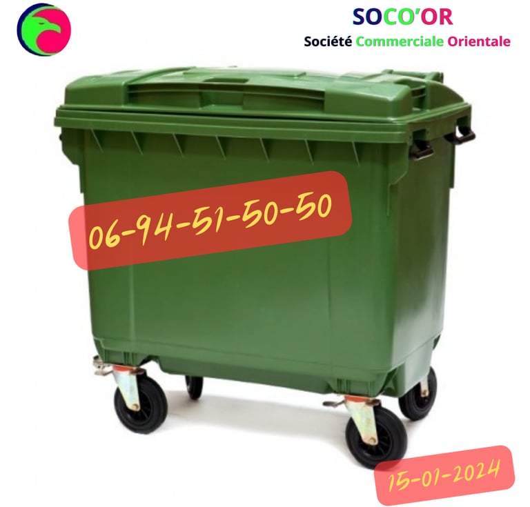 poubelle maroc prix